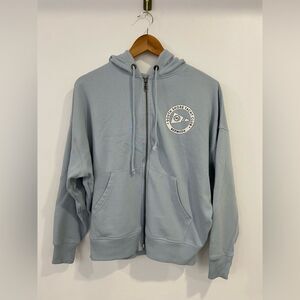 Aeropostale Aero Dwntme Light Blue Zip Up Hoodie Men’s Size XS